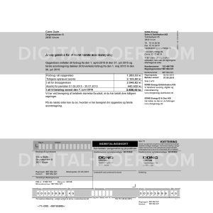 Denmark Energy Bill Template PSD