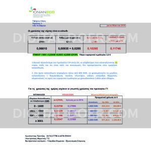 Greece Utility Bill Template PSD